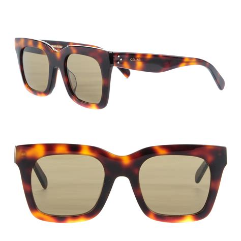 celine luca cl 41411 f s|CELINE Luca Sunglasses CL 41411/F/S Black Havana.